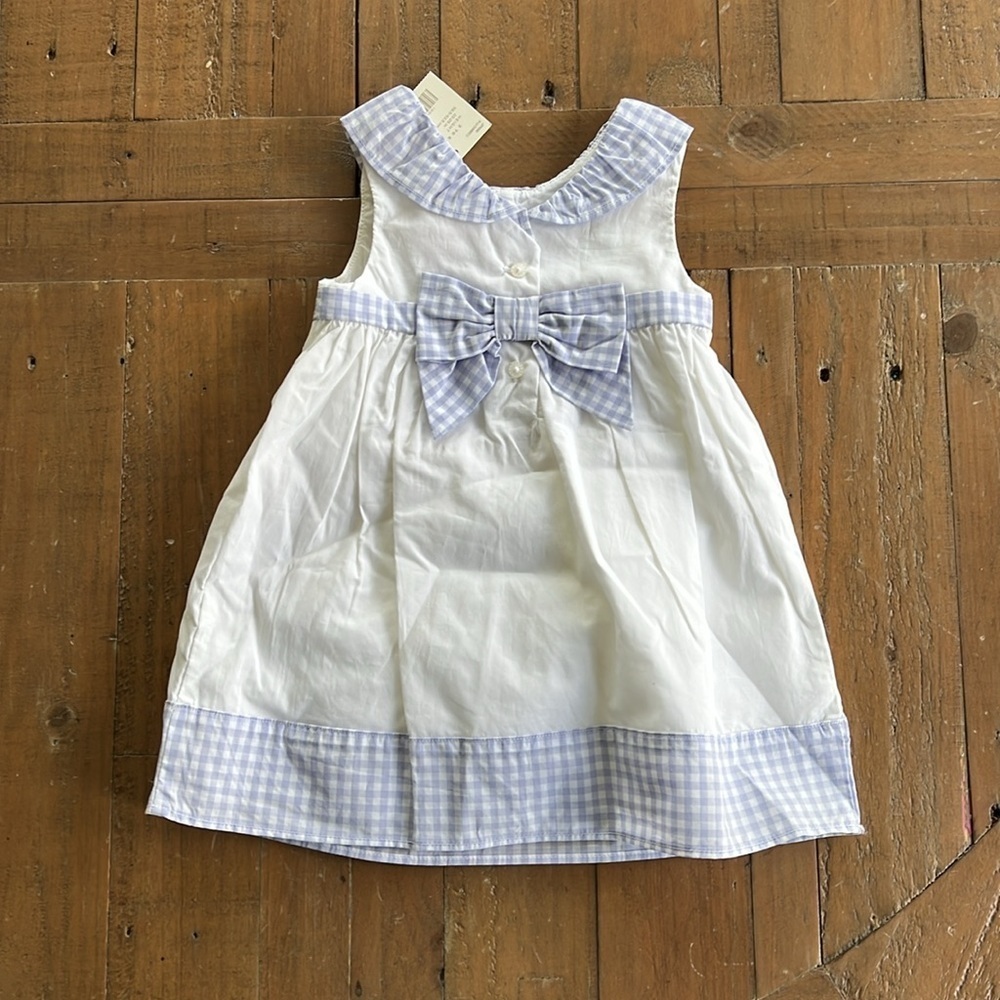 Janie and jack lilac gingham dress nwt - Picture 6 of 6